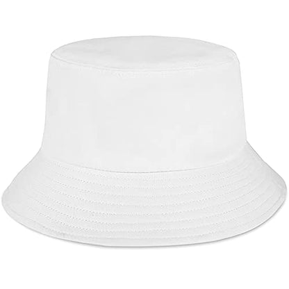 XYIYI Fashion Embroidery Bucket Hat Cotton Beach Fisherman Hats for Women Girls - color: Pure White