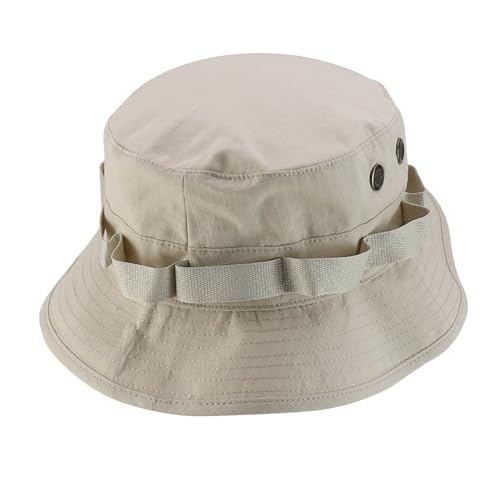 Armycrew Ripstop Fabric Jungle Combat Boonie Hat Fits upto 2XL - color: Khaki, size: Large