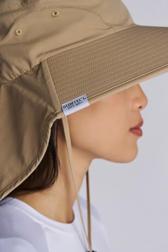 Unisex Wide Brim Sun Hat - UPF 50+ Sun Protection - SafeShade Hat - color: Tan