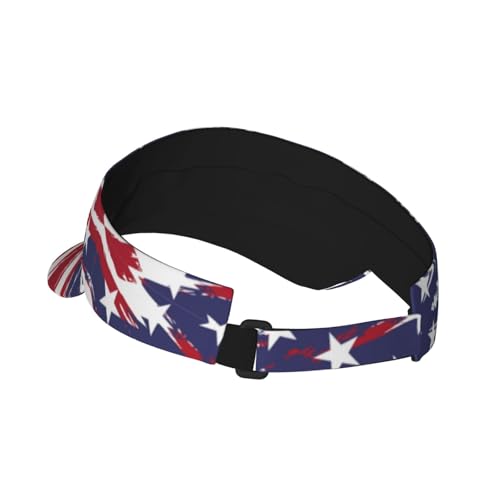 United States 250th Anniversary Hat America Patriotic Visor Caps for Women Men Adjustable Sun Hat - color: American Flag 7