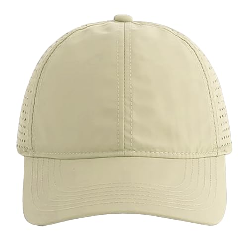 Gelante Men Women Waterproof Quick Dry Baseball Cap Run Hats Mesh Lightweight for Outdoor Sports - color: Khaki