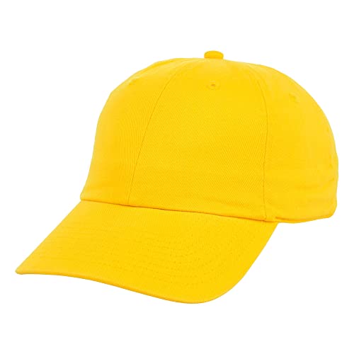 Lids Blank Baseline Dad Adjustable Strapback Hat - color: Gold