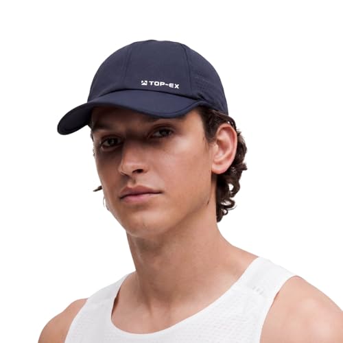 TOP-EX Men's Baseball Cap Cooling Running Hat UPF 50 for Big Head Soft-Top - color: Midnight Navy, size: X-Large-XX-Large