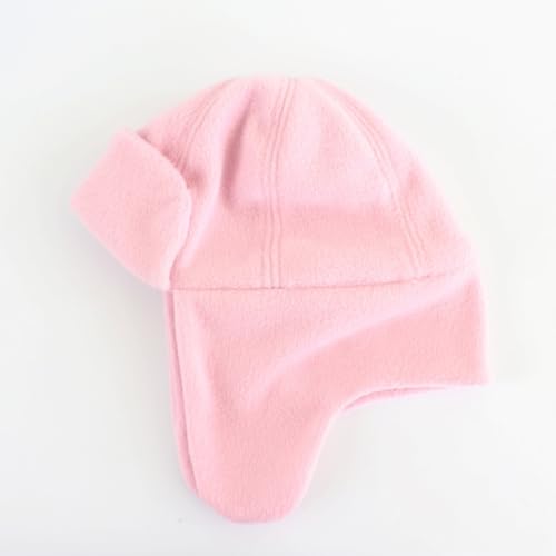 Toddler Trapper Hat with Earflap for Cold Weather Fleece Lined Kids Winter Aviator Hat for Boys Girls - color: Pink, size: 2-4T