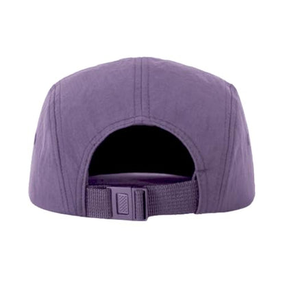 5 Panel Running Hat Waterproof Nylon Sun Hat Quick Dry Plain Baseball Cap for Men Women - color: Purple