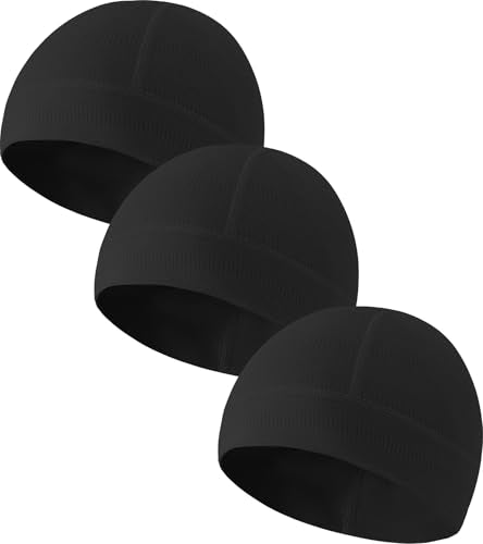 Skull Cap Helmet Liner for Men Women Cooling Hat Running Beanie - color: Set A-black,black,black