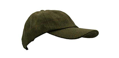Walker and Hawkes Derby Tweed Shoulden Baseball Cap - color: Dark Sage