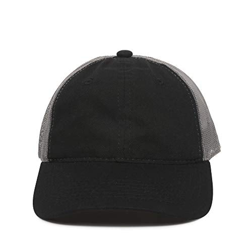 Outdoor Cap Garment Washed Meshback Cap - color: Black/Dark Grey