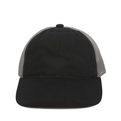 Outdoor Cap Garment Washed Meshback Cap - color: Black/Dark Grey