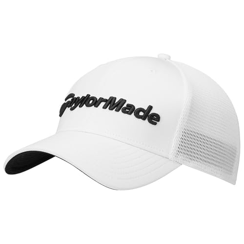 TaylorMade Men's Cage Hat - color: White, size: Medium