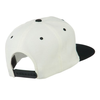 e4Hats.com Fly Embroidered Flat Bill Cap - color: Natural Black