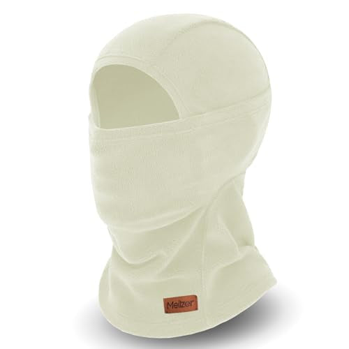 Winter Balaclava Ski Mask for Men Women - Windproof Thermal Face Mask for Snowboard Cycling Running for Cold Weather - color: Beige