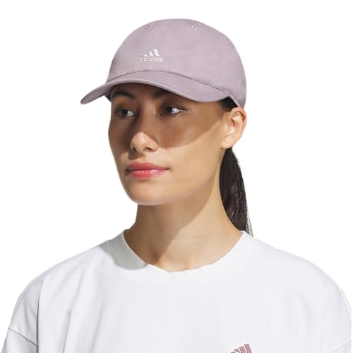 adidas Women's Saturday 2 Hat Baseball Cap - color: Preloved Fig Purple/Off White/2