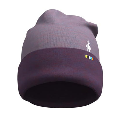 SmartWool Unisex Adult Thermal Merino Reversible Cuffed Beanie - color: Chalk Violet Heather