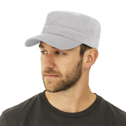 TopTie Army Cadet Cap Hat Polyester Cotton Twill Security Hat - color: Beige