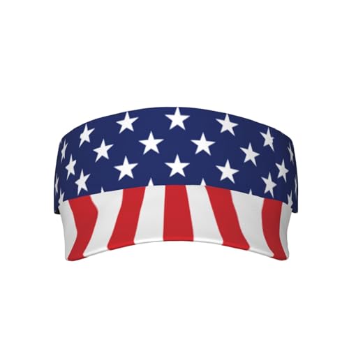 United States 250th Anniversary Hat America Patriotic Visor Caps for Women Men Adjustable Sun Hat - color: American Flag 5