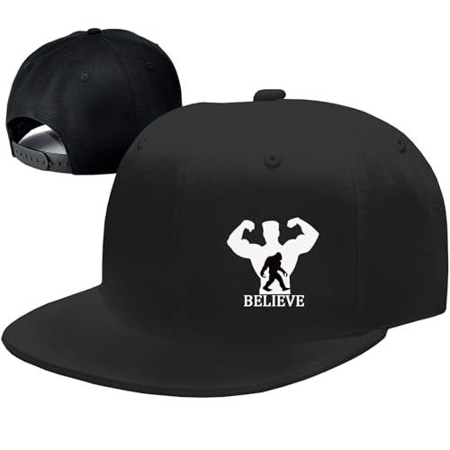 Snapback Hats for Men Flat Bill Brim Hats for Men Skeleton Skull Fitted Hat for Mens Black Baseball Hat Hip Hop ﻿ - color: Hercules