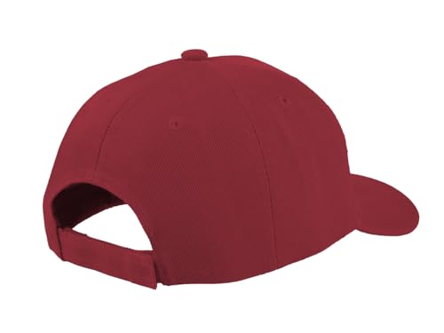 TK Flex Blank Hats, Adjustable Plain Hats, Casual Women's and Men's Hats, Baseball Caps for Patches and Embroidery, 12 Pack - color: Burgundy