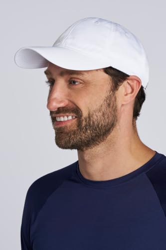 Unisex Sun Protection Cap - UPF 50+ Sun Protection - SunPro Cap in Black - color: White