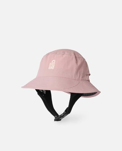 Rip Curl Men's UPF 50+ Quick Dry Surf Hat with Removable Neck Flap - color: Pink, size: X-Large