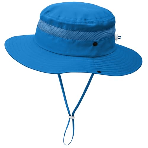 ZOORON Outdoor Kids Sun Hat UPF 50+ Quick Dry Bucket Hat for Boys Girls - color: 1pack-sky Blue