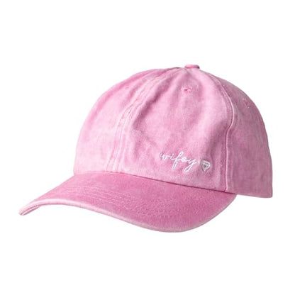 PACIFIC BRIM Women's and Men's Classic Cotton Adjustable Baseball Hat - color: Wifey