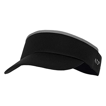 Headsweats Unisex Adult Lightweight Performance Running Sun Visor - color: Black and Grey