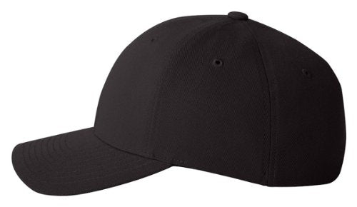 Pro-Formance Cap With Custom Embroidery by Flexfit - color: Black, size: Small-Medium