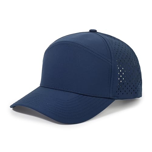 HH HOFNEN Quick Dry Baseball Cap Snapback Golf Trucker Hat for Man Women - color: 1-navy