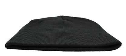 Top Level Short Plain Beanie - Winter Unisex Plain Knit Hat