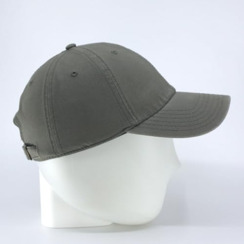 Washed Canvas Combed Cotton Unstructured Soft Crown Adjustable Dad Hat Baseball Cap - color: Canvas Olive Green