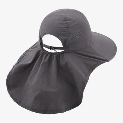 Sun Hats for Men Women with Neck Flap UPF 50+ UV Protection Wide Brim Bucket Hat Safari Hiking Fishing Hats - color: Blue