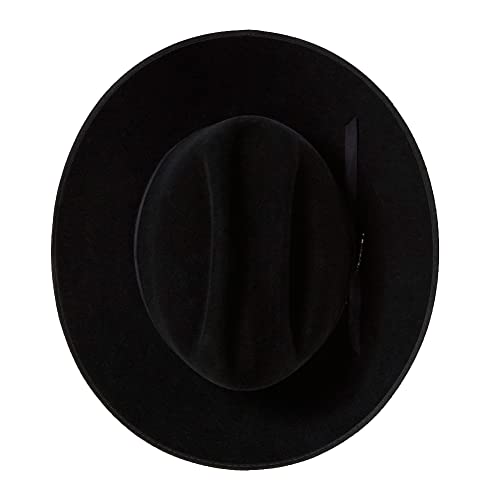 Stetson Men's Royal Deluxe Open Road - color: Black, size: 6 3/4