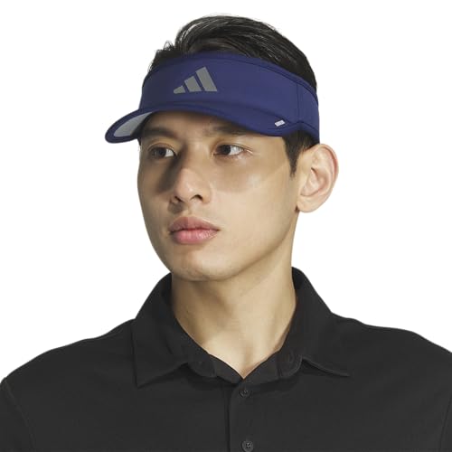 adidas Men's Superlite Visor - color: Dark Blue/Grey Four/3