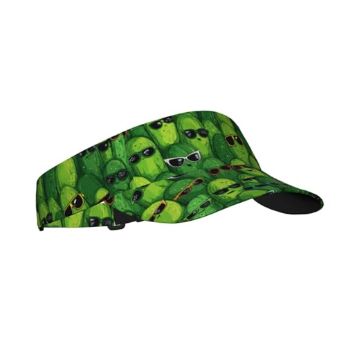 Unisex Adjustable Sports Sun Visor - color: Glasses