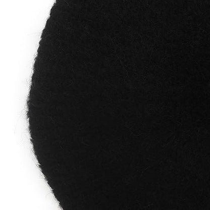 ZLYC Women French Beret Hat Winter Knitted Stretchable Beret Artist Cap - color: Plain Black