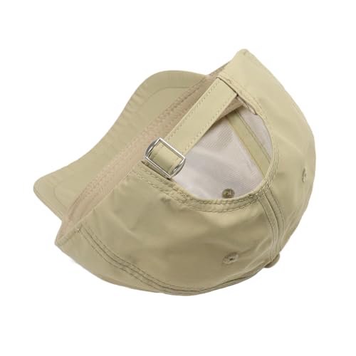 3cm Short Brim Stretch Fitted Baseball Caps Men's Quick Dry Breathable Unstructured Cap Curved Brim Trucker Hat K380 - color: Khaki