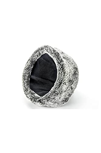 ihvan online Turkish Ottoman Bork Hat, Ertugrul Faux Leather Fur Winter Cap - color: Grey / Style-15