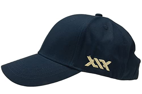 XXL Baseball Cap for Big Heads 23.6"-26.8" Adjustable Cotton Dad Hat - color: Navy Blue