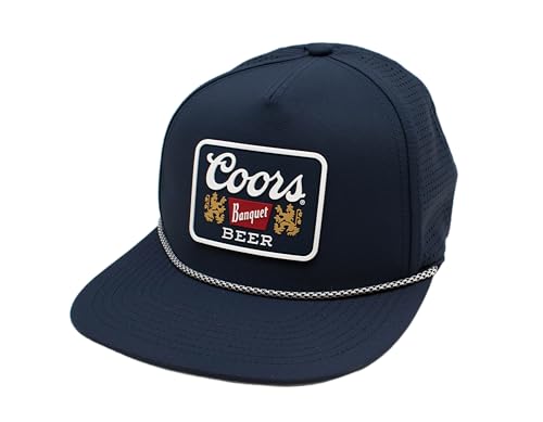 AMERICAN NEEDLE Coors Banquet Beer Patch Unisex Adjustable Snapback Baseball Hat - color: Buxton Pro (Navy)