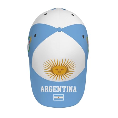 National Flags Baseball Cap for Men Women, Adjustable Trucker Hat Sun Visor Caps, Outdoor Dad Cap Patriotic Hat - color: Argentinian Flag
