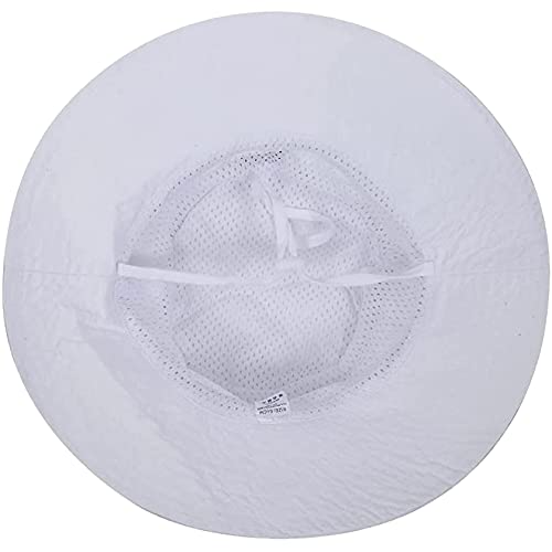 55cube Baby & Toddler Sun Hat UPF 50+ Bucket Hat with Chin Strap - color: 1pack White, size: 6-24 Months