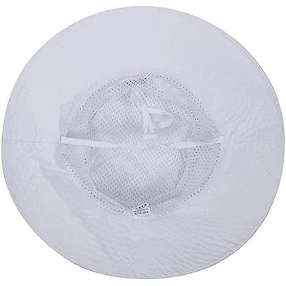 55cube Baby & Toddler Sun Hat UPF 50+ Bucket Hat with Chin Strap - color: 1pack White, size: 6-24 Months