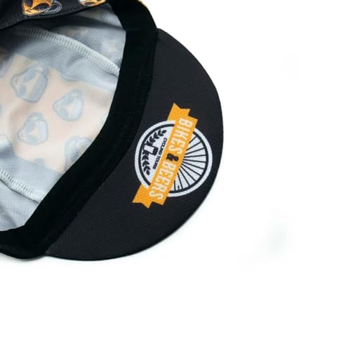 Cycling Cap for Man and Woman Cycling Hat Under Helmet-Polyester Breathable Sweat Absorbent - color: Bee-6