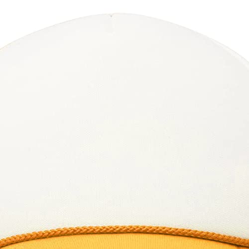 MR.R Sublimation Blanks Polyester Mesh Cap Mesh Hat Two Tone Trucker Summer Mesh Cap with Adjustable Snapback,2pcs per Pack - color: Yellow