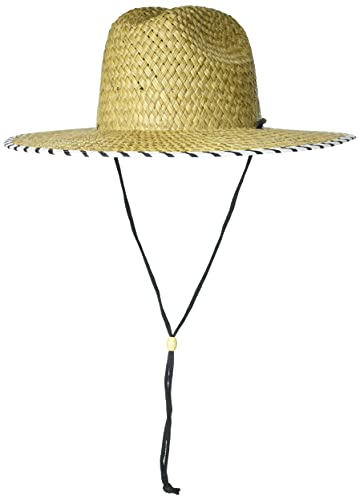 Roxy Womens Pina to My Colada Straw Hat - color: Anthracite Basic Bico Stripes Ex, size: Small-Medium