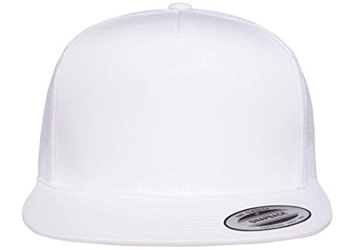 Yupoong Yp Classics Retro Trucker Cap - color: White, size: One Size, style: Yp Classics Classic Trucker Cap