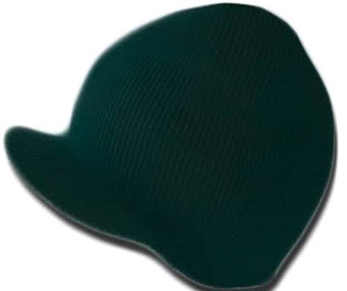 TOP HEADWEAR Winter Cuffless Beanie Visor - color: Hunter Green