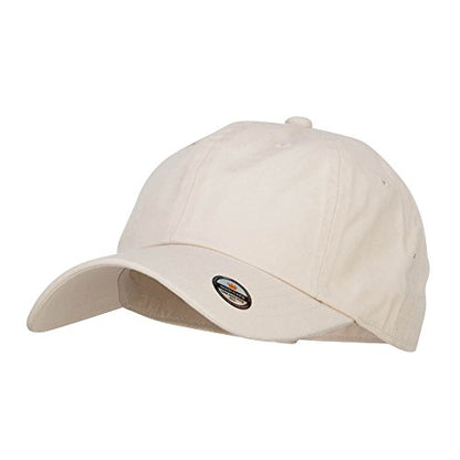 Nissi Unstructured Cotton Twill Washed Cap - color: Beige