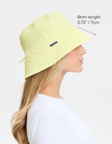 Solbari Unisex Bondi Bucket Hat UPF 50+ - color: Cool Yellow, size: Large-X-Large